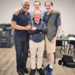James Pickens Jr. Instagram – Rehearsing for “A Taylor Near Me”, with director Jim Glossman, Michael Tucker the writer, and my fellow cast-member, Richard Kind.
