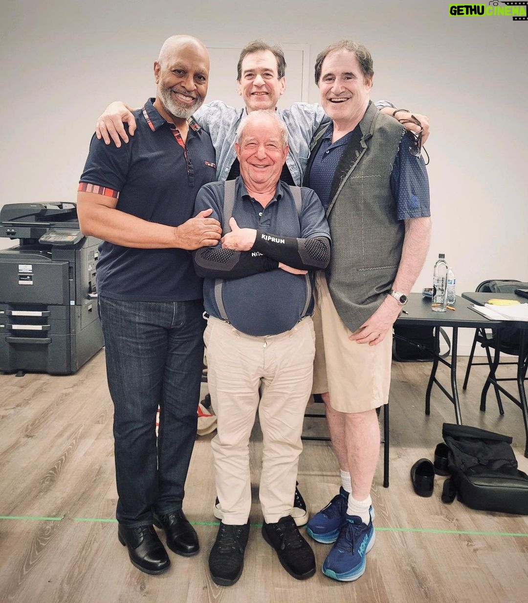 James Pickens Jr. Instagram - Rehearsing for “A Taylor Near Me”, with director Jim Glossman, Michael Tucker the writer, and my fellow cast-member, Richard Kind.