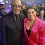 James Pickens Jr. Instagram - With @mayanlopez at The People’s Choice Awards ✌🏾