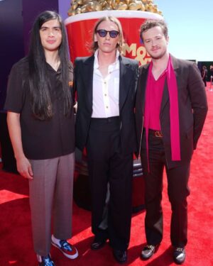 Jamie Campbell Bower Instagram - MTV Movie awards with some friends. 
@strangerthingstv @mtv