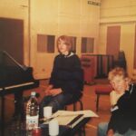 Jamie Campbell Bower Instagram - 14 year old me at Abbey Road Studios with the legend that is Mr Roger Waters from Pink Floyd. Kudos to anyone who knows what we were recording. 👊🖤