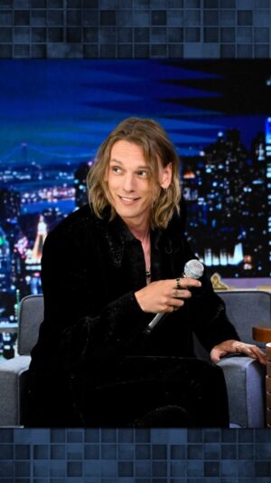Jamie Campbell Bower Instagram - @bowerjamie delivers iconic quotes in #Vecna’s voice! #StrangerThings #FallonTonight