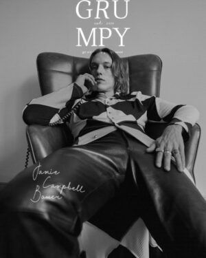 Jamie Campbell Bower Instagram - Grumpy Magazine Cover person.
Available now in Print and Online.
📸 - @jess_farran 
Styling - @charliewardstyles 
Grooming - Sandrine Van Slee