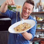 Jamie Oliver Instagram - In my house there is no such thing as too much carbonara ! It’s become a total staple in pretty much all of my books and every week it’s one of the most searched terms on my website, so I know you guys love it as much as I do. And these are some of my favourites from throughout the years.......check them out !! 💛Classic Carbonara 💛Asparagus Carbonara 💛Chestnut Carbonara 💛Sweet Leek Carbonara 💛Easy Sausage Carbonara 💛Mushroom Carbonara 💛Carbonara Cake And I’ve got the recipe link in my bio for @gennarocontaldo‘s classic spaghetti carbonara which is a real thing of beauty x x x