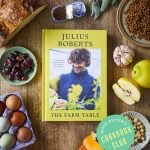 Jamie Oliver Instagram - I’ve got a properly beautiful book for you guys for my Cookbook Club this February…..🥁🥁🥁 It’s The Farm Table by @juliusroberts !!! Everything about this book is wholesome including its gorgeous author ha ha ha ! The book is split up into the seasons and really focusses on cooking seasonal produce at its best. He’s put his heart and soul into this book and it really shows. Don’t forget all my Cookbook Club members on Facebook get some exclusive recipes to try each month...... 👉 Hearty sausage stew 👉 Pear & walnut upside-down cake 👉 Sardine puttanesca Hit the link in my bio to join now if you haven’t already ! Big love JO x x x #JamieOliversCookbookClub #ad
