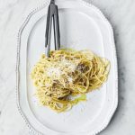 Jamie Oliver Instagram - In my house there is no such thing as too much carbonara ! It’s become a total staple in pretty much all of my books and every week it’s one of the most searched terms on my website, so I know you guys love it as much as I do. And these are some of my favourites from throughout the years.......check them out !! 💛Classic Carbonara 💛Asparagus Carbonara 💛Chestnut Carbonara 💛Sweet Leek Carbonara 💛Easy Sausage Carbonara 💛Mushroom Carbonara 💛Carbonara Cake And I’ve got the recipe link in my bio for @gennarocontaldo‘s classic spaghetti carbonara which is a real thing of beauty x x x