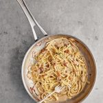 Jamie Oliver Instagram - In my house there is no such thing as too much carbonara ! It’s become a total staple in pretty much all of my books and every week it’s one of the most searched terms on my website, so I know you guys love it as much as I do. And these are some of my favourites from throughout the years.......check them out !! 💛Classic Carbonara 💛Asparagus Carbonara 💛Chestnut Carbonara 💛Sweet Leek Carbonara 💛Easy Sausage Carbonara 💛Mushroom Carbonara 💛Carbonara Cake And I’ve got the recipe link in my bio for @gennarocontaldo‘s classic spaghetti carbonara which is a real thing of beauty x x x