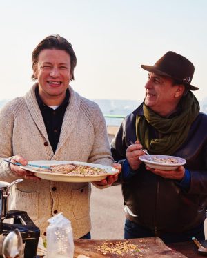 Jamie Oliver Instagram - You didn’t think I was finished wishing the legend that is @gennarocontaldo a happy birthday did you ???? Been looking at these pics of us over the years and had to share them check out those baby faces xxxx