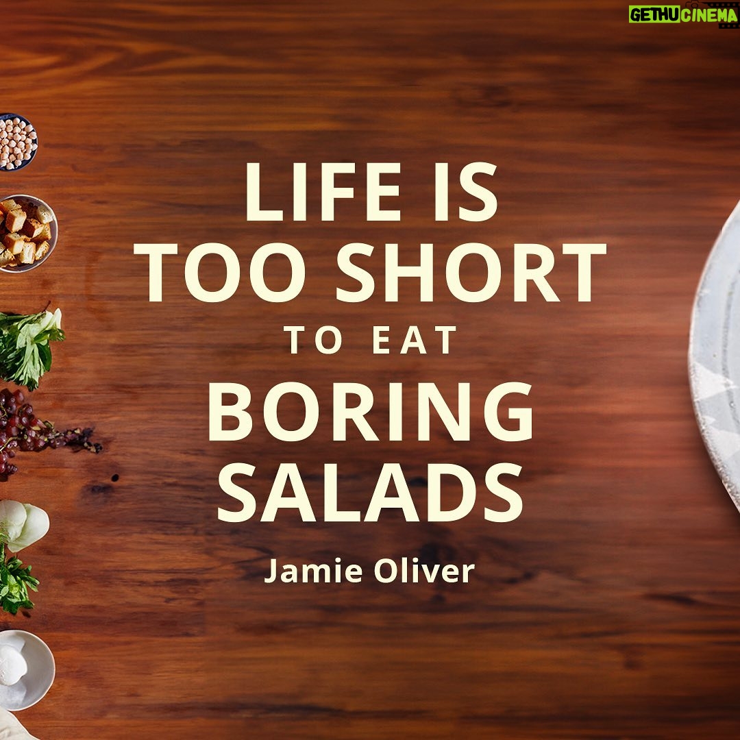 Jamie Oliver Instagram - My theory with salad is if you take one item from every row, you’ll always have something fantastic, that’s a promise! Tap the link in my bio to learn more skills and food lessons in the new year from me and @yeschefhq x x #JamieOliverxYesChef #AD