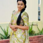 Janani Ashok Kumar Instagram - Wearing : @bharanisilks Chennai, India