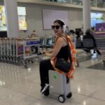 Jane De Leon Instagram - Pack your dreams, and let your luggage bag be the vessel to new horizons. I’ve been looking for a quality luggage bag the whole time and am glad that finally, it’s now available in the Philippines! Thank you @airwheel.ph for making my travel more convenient and fun. 💓