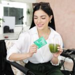 Jane De Leon Instagram - A healthy boost, anyone? In the middle of a fully loaded day, here's a reminder to take a moment for self-care. Drink your Sante Barley with me! @santeofficialph