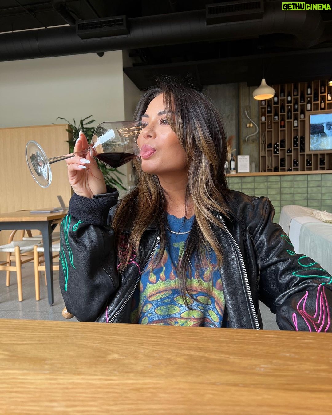 Janel Parrish Instagram - Standard pose in wine country with hubby San Luis Obispo, California