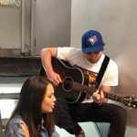 Janel Parrish Instagram - Was going through old singing videos and found this gem. Miss you and this show @benjcamenzuli 🥰 Roger and Sandy’s unplugged version of “Hopelessly Devoted To You” during #greasetoronto ⚡️