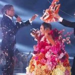 Janel Parrish Instagram - The secret is out! It was me behind the #gazellemask on @maskedsingerfox and what a journey it was. What an honor to make it to the finale with such incredible singers. Thank you thank you thank you for the love 🤍 lucky number 3, baby