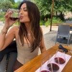 Janel Parrish Instagram - Standard pose in wine country with hubby San Luis Obispo, California