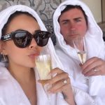 Janel Parrish Instagram - Raising a glass to the best hubby a girl could ask for and dog dad extraordinaire 🥹🥳 happy birthday baby @c_long I love you in every moment. Thank you for being my happy place 🥰