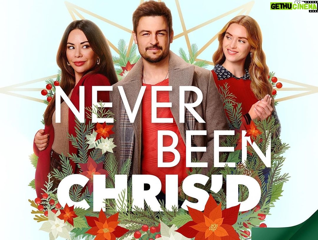 Janel Parrish Instagram - Now that the strike is over, I wanted to share this sweet experience I had filming with the best people. Never Been Chris’d is out in the world now on @hallmarkchannel 🤍 working with these angels was truly the best part 🤍