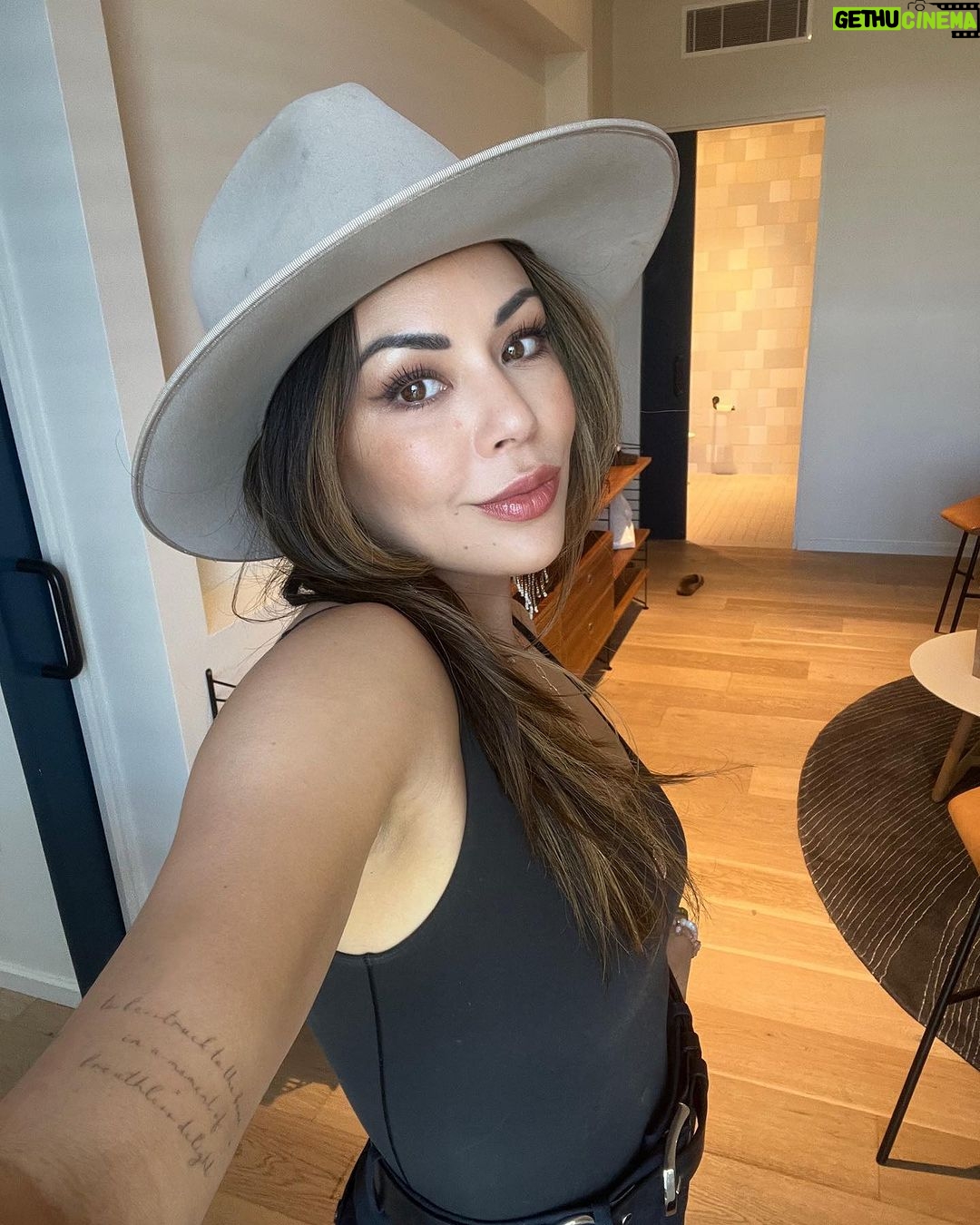 Janel Parrish Instagram - It’s my birthday. Here’s a poem I wrote. I think it’s great: Big hat Drinking wine Feeling FINE 😜 thanks for the birthday love 🤍 San Luis Obispo, California