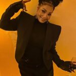 Janet Jackson Instagram - As you may have seen in stories, we had an incredible time at @prestonmakeup and @clarkclint’s wedding last night. I just wanted to extend gratitude to a few others who helped bring my look together: Jewels: @xivkarats Makeup: @jamesmichaelartistry Hair: @sazzedbysisters Jacket: @rickowensonline Pants: @vtmnts …and, of course, thanks @csiriano for the BEAUTIFUL gown 😘