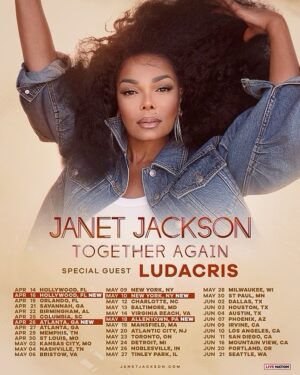 Janet Jackson Instagram - Thank u guys for showing this tour so much LUV. Because of you, we had to add some more dates 😘

#TogetherAgainTour 🫶🏽
JanetJackson.com