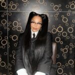 Janet Jackson Instagram - Thom Browne. One of the very best. A true genius. Congratulations on another great show! 👏🏽 Clothing: @thombrowne Hair & Make-Up: @prestonmakeup Nails: @beautybymarcelallc New York, New York