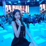 Jang Won-young Instagram - The most innovative moment, without a doubt🖤#SamsungUnpacked Literally everything was amazing #Galaxyzflip5 ‘s new flex window and multi-tasking..Can't wait for my new one! I'm full of love for @Samsungmobile right now🤍