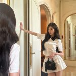 Jang Won-young Instagram - Finally Miu Miu show Day🖤 Loved the show as always and thanks for having me today @miumiu🤍✨ #MiuMiuFW24