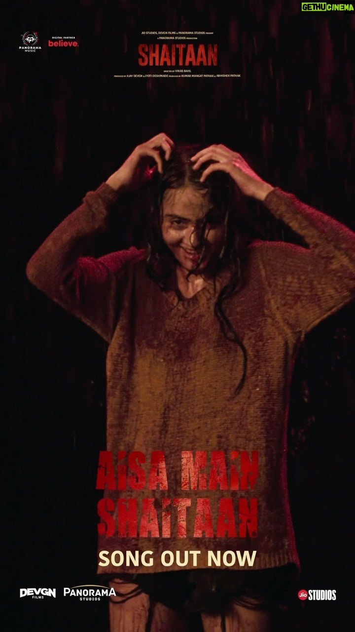 Janki Bodiwala Instagram - Naa hi woh mita tha aur naa hi woh mitega! Ab har jagah sirf #Shaitaan dikhega ☠️👹 #AisaMainShaitaan song out now. Taking over cinemas on 8th March 2024. Song Link in Bio. @ajaydevgn @actormaddy @jyotika @jankibodiwala #JyotiDeshpande @kumarmangatpathak @abhishekpathakk #VikasBahl @officialjiostudios @adffilms @panorama_studios @itsamittrivedi @raftaarmusic @kumaarofficial @panoramamusic