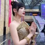 Jannine Parawie Weigel Instagram - Sawasdee ka Asian Games 2023🙏🏻🇹🇭❤️ Thai traditional dress by @vanuscouture_official Hangzhou, China