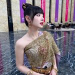 Jannine Parawie Weigel Instagram - Sawasdee ka Asian Games 2023🙏🏻🇹🇭❤️ Thai traditional dress by @vanuscouture_official Hangzhou, China