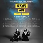 Jared Leto Instagram - Who’s coming and to which show??🕺🏻 North America - presale starts TODAY @ 10am local, password: Seasons Empire 📸 & 🎥: @renan_ozturk Heli 🎥: @gotham.film // Aerial DP: @vancalcine Graphic Design: @grossjulian Poster 📸: @jackwaterlotstudio Thanks to: @empirestatebldg & @raybanmeta 🙏