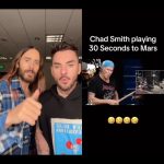 Jared Leto Instagram - Finally had a chance to react to the incredible @chadsmithofficial video 🥁🕺🏻🕺🏻🌶️🙏🏼 @chilipeppers