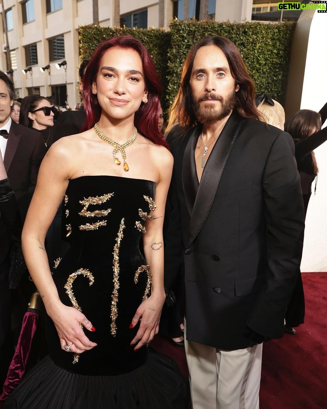 Jared Leto Instagram - Last night at the #GoldenGlobes π€ @givenchy @louboutinworld @cartier Thanks for having me π @goldenglobes πΈ: Getty Images / Steve Granitz / Michael Buckner / Todd Williamson/CBS / Kevin Mazur / Charley Gallay / Jon Kopaloff Grooming: @jamie_grooming Styling: @theadamballheim Hair: @rubyhowes