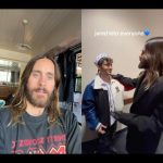 Jared Leto Instagram - Leave a comment if Harry and I should duet on MARS tour 2024 🎤 @30secondstomars @hrrydaniels Keep on singing Harry…also hi Rachel 🤓