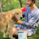Jared Padalecki Instagram - This soggy doggy and I both understand the importance of staying hydrated. @gomantralabs has us covered. Link in bio