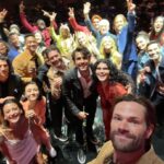 Jared Padalecki Instagram - Hey @jensenackles @misha !!! Look at all of these young, beautiful, talented people!!! (They’re the ones we’re standing with… 🤦‍♂️) Thank you Mark Pedowitz, and the ENTIRE @CW, for the wonderful and exciting reunion. ❤️🙏 #cwupfront #nyc #GameOn!