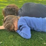 Jared Padalecki Instagram - Flu B SUUUUUCKS!… I wouldn’t wish it on anyone. But, I did get to take an impromptu outdoor nap with my little angel… #FindTheSilverLining Photo credit: @genpadalecki (Is it weird when your wife takes pics while you’re sleeping???… 🤔)