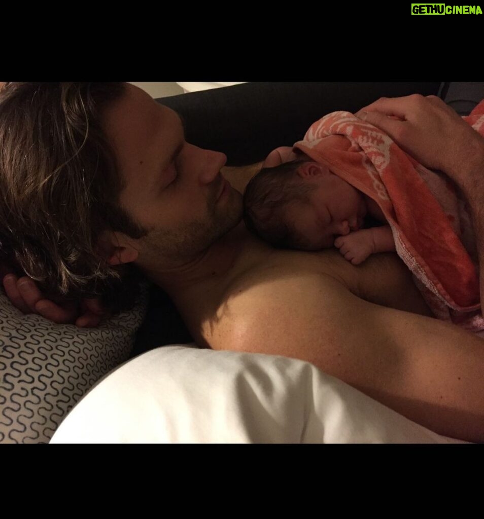 Jared Padalecki Instagram - Baby girl. Happy 4 year anniversary of THIS picture! There will never come a day when I don’t want to pick you up and hold you (even though you don’t sleep as soundly as you used to 🤦‍♂️). Happy Birthday Dot