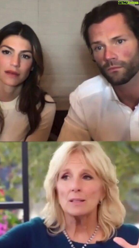 Jared Padalecki Instagram - So get this! Earlier this week Gen and I had a chance to sit down with @drbiden to talk about the campaign, recovering from loss and kindness. With only four days left to vote, it's important to return your ballot in person, and talk to your friends and family to make sure they have a plan too. You can visit IWillVote.com for everything you need to know.
