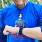 Jared Padalecki Instagram – Two weeks left til the #austinmarathon !! Multi-tasking today as I knocked out one of my final long runs AND built up an appetite to gorge during the #superbowl 😁… decided to bring a friend along for extra motivation… #SamF’NWinchester #akf #spnfamily @garmin #garmin