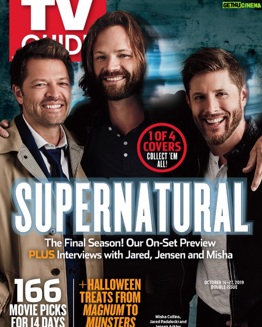Jared Padalecki Instagram - Thank you @tvguidemagazine and thank you #spnfamily for all that you have done!! Can’t wait to bring y’all the final 20 new episodes of the series. 🙏❤️