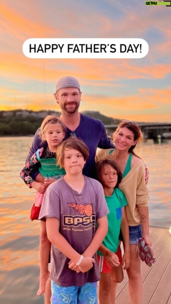 Jared Padalecki Instagram - Mark Twain called children “an inestimable blessing and bother.” I just call them Tom, Shep and Odette. Thank you for making me a dad, @genpadalecki. #HappyFathersDay Austin, Texas