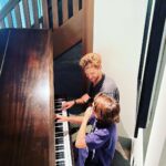 Jared Padalecki Instagram - When your brother is teaching your son piano…. Life is good. Happy Easter y’all. 🙏❤️ @keeoone
