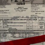 Jared Padalecki Instagram - One year ago today, we all watched the #Winchesters say goodbye, and hello again… Here is my LAST call sheet, and my LAST tape mark, that my brother Jason Cecchini grabbed off that bridge and placed on the call sheet in a frame he brought that morning (I had no idea). And, there’s where it sits in my office, next to a panel from the MOL bunker… #CarryOn y’all. #spnfamily