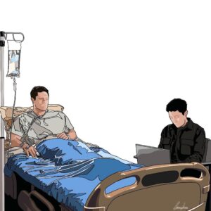 Jaren Lewison Instagram - One of my best friends @cinnebella surprised me with this unreal drawing of one of my favorite scenes from @neverhaveiever season 3 with my guy @darrenbarnet ❤️😭 #RememberTheFeeling