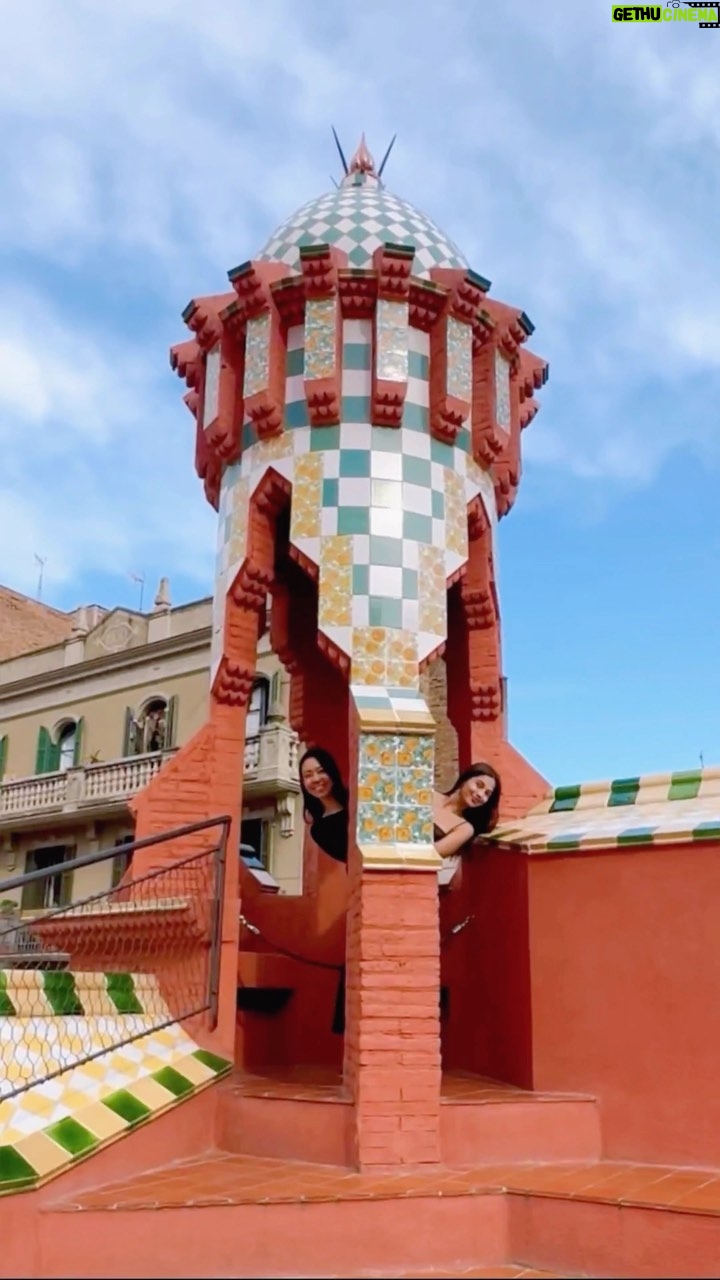 Jasmine Curtis-Smith Instagram - Accidentally Wes Anderson with @jascurtissmith 🤪 jumping on this trend a bit too late but we had tons of fun exploring Gaudi’s Casa Vicens in Barcelona, Spain and decided to do this :p