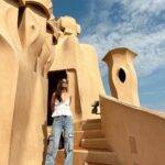 Jasmine Curtis-Smith Instagram - The Guardians of Gaudí’s Casa Milà rooftop. Wearing the comfiest @gibishoes sandals 👡 #JCStrips #JCSshoefie
