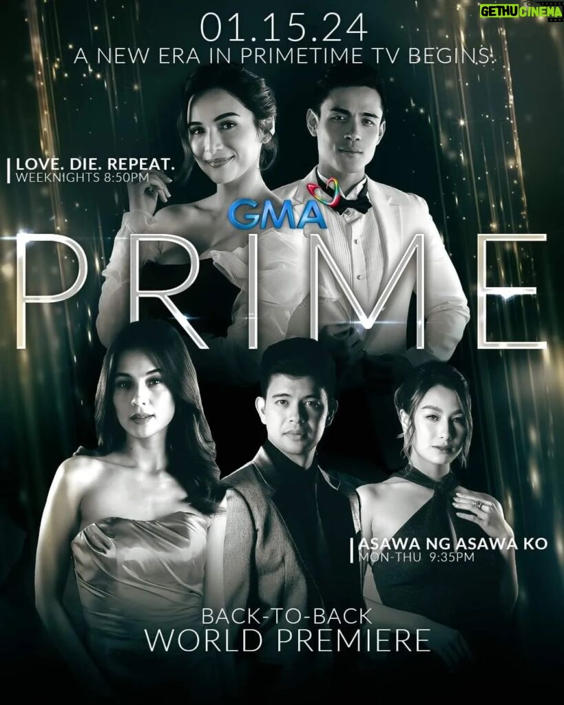 Jasmine Curtis-Smith Instagram - Allow us to invite and welcome you to GMA PRIME 🩶 Tonight, #LoveDieRepeat at 8:50PM and our show #AsawaNgAsawaKo at 9:35PM will be airing our pilot episodes! @gmanetwork @gmadrama GMA Network