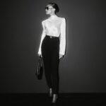 Jasmine Tookes Instagram - In black & white @ysl @anthonyvaccarello Park Hyatt Paris-Vendome
